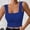 Blue, variant on Women’s Tanks Sleek Strapless Vest with Wide Shoulder Straps Form-Fitting Sleeveless Top for Stylish Everyday Wear Black XS