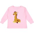 thumbnail image 3 of Inktastic Giraffe Boys or Girls Long Sleeve Toddler T-Shirt, 3 of 5
