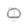 thumbnail image 3 of Unique Bargains Metal D Ring 13mm D-Rings Buckle for Hardware Bags Belts Craft DIY Accessories Silver Tone, 100pcs, 3 of 5