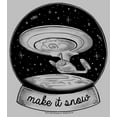 thumbnail image 2 of Women's Star Trek: The Next Generation USS Enterprise Captain Picard Make It Snow  Graphic Tee Athletic Heather Medium, 2 of 4