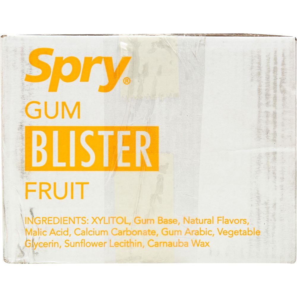 Spry Fresh Fruit Chewing Gum - 10 per pack -- 20 packs per Case.