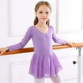 thumbnail image 5 of GYRATEDREAM Girls Ballet Long Sleeve Skirted Leotards with Tutus Skirt Dance Dress Ballerina Outfits 4-10T, 5 of 9