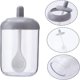 thumbnail image 3 of 2 tarros de especias redondos de color gris, 3 of 5