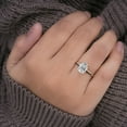 thumbnail image 2 of Cora Jewellery 2.75 CT Oval Moissanite Engagement Ring, 10x8MM Oval Solitaire Ring For Women, 18K White Gold, 9.5 US, Pack of 1, 2 of 9