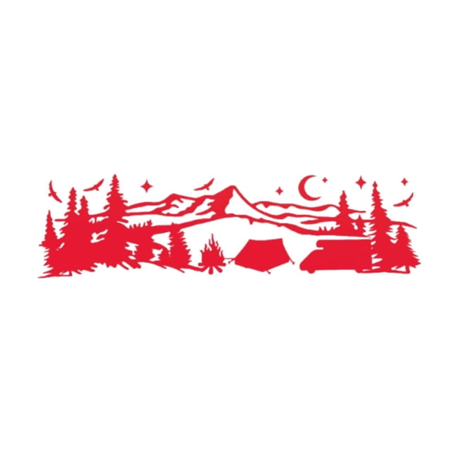 davian Car Sticker Decal Petg Vinyl Weather Resistant Creative Auto Hood Window Accessory Covers Scratches Suitable for Suv Rv Truck Decoration Red