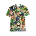 thumbnail image 2 of Luigi's Mansion Game Cartoon Unisex Short-sleeve Shirt For Men Women Novelty 3D Print T-Shirt Soft Comfortable Tee Shirts, 2 of 7