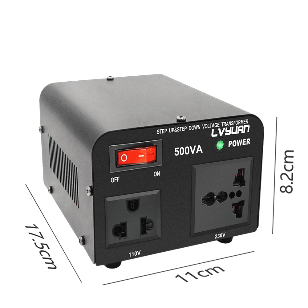Adaptateur Voyage Adaptateur De Voyage 220V Vers 110V - 300W - Transformateur De Tension - Prise Européenne Vers Américaine - Compact Adaptateur Prise 220v 110v