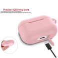 thumbnail image 3 of For Airpods Pro Silicone Case, Airpods Pro Case With Fur Ball, Njjex Cute AirPods Silicon Case with Airpods Pro Accessories Gold Keychain/Skin/Pompom (Front LED Visible) -Pink, 3 of 7