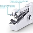 thumbnail image 2 of Handheld Sewing Machine, Cordless Handheld Electric Sewing Machine, Quick Handy Stitch for Fabric Clothing Kids Cloth Pet Clothes-white, 2 of 9