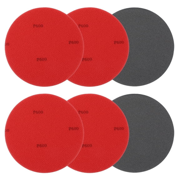 Bowling Ball Sanding Pads, Hook and Loop Sanding Sponge Discs for Resurfacing - Grit 600 & 5 Inch & 6 Pack