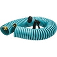 thumbnail image 3 of 50ft EVA Curly Garden Hose with Brass Connectors, Retractable, 7-Pattern Sprayer, 3 of 6