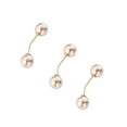 thumbnail image 2 of Flmtop 3Pcs Élégantes Femmes Faux Perle Sécurité Châle Col Chemise Pull Broche Broches, 2 of 6