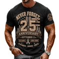 thumbnail image 5 of Xneal 911 25th Anniversary T-Shirt Casual Never Forget 911 Print Short Sleeve Multicolor Shirts for Men Size 2XL, 5 of 5