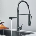 thumbnail image 3 of Kitchen Utensil Spring Neck Single Handle Kitchen Faucet Sink Pull Down Sprayer 360° Swivel Mixer Tap, 3 of 11