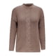 thumbnail image 2 of Gibobby Manga Larga Cuello Rojoondo 2023 Otoño Invierno nuevo suéter de comercio exterior europeo y americano para mujeres/suéter de punto con cuello Rojoondo y hombros descubiertos (Caqui, S), 2 of 3