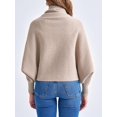 thumbnail image 4 of Autumn/ Winter Open Front Casual Solid Color Women's Loose Knitted Cardigan, 4 of 6