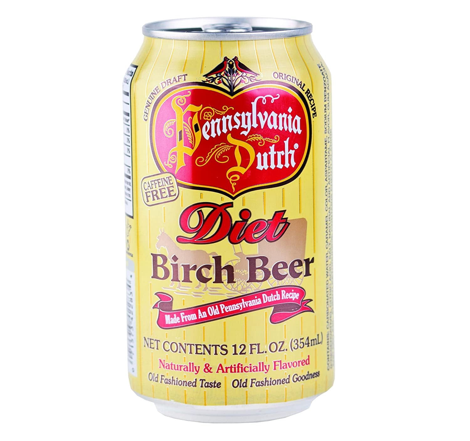 AmishTastes PA Dutch Diet Birch Beer, Protected With High-Density Foam, Favorite Amish Drink, 12 Oz. Case of 24