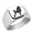 Silver, variant on Poodle Dog Stainless Steel Signet Ring