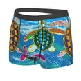 thumbnail image 2 of Kll Little Sea Turtles Men'S Cotton Boxer Briefs Underwear-X-Large, 2 of 9