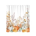 thumbnail image 2 of Fall Shower Curtain with Autumn Leaf Pattern, Waterproof Bathroom Panel with Rust Resistant Holes, Fall Decor Home Accent for Bath Stall Tub, 2 of 6
