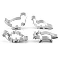 thumbnail image 1 of Vobor Animal Baking Cutter Easy Release Stainless Steel Dinosaur Shape DIY Baking Cutter Mold for Cake Cookies Pastry 4pcs, 1 of 9