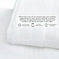 thumbnail image 5 of Great Bay Home Quick-Dry 100% Cotton 6 Pack Hand Towel Set, White, 5 of 6