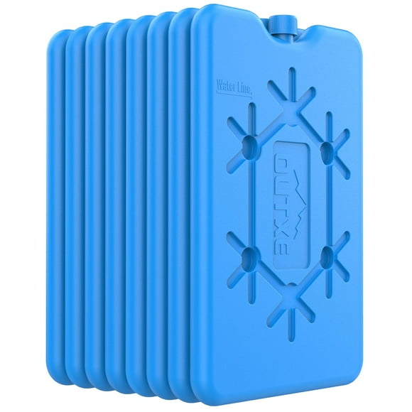 Paquetes de Hielo OUTXE para Lonchera 8 Unidades Reutilizables Ultra-delgados Azules