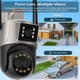 thumbnail image 2 of Cámara IP 4K de 8MP para exteriores, dispositivo con 3 lentes, Zoom 8X, detección humana por Ia, seguimiento automático, Onvif, soporte iCSee, 2 of 3