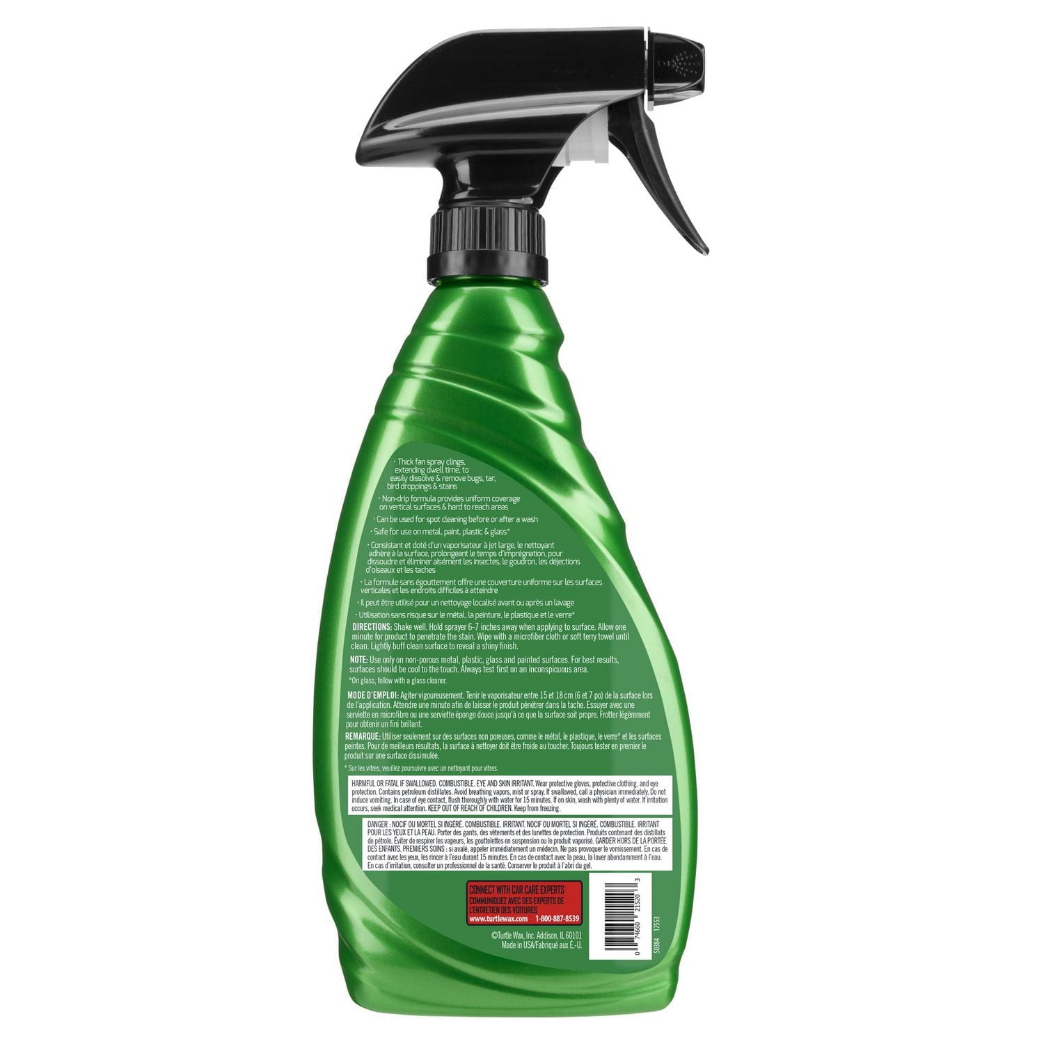 Turtle Wax Détachant pour insectes et goudron Insectes et Goudron