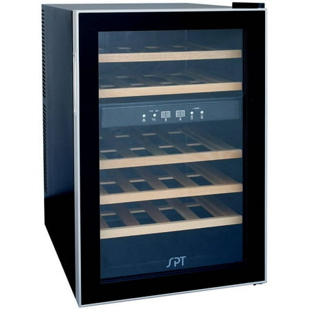 UPC 876840012776 product image for Sunpentown 24-Bottle Dual Zone ThermoElectric Wine Cooler with Heating, Wood | upcitemdb.com