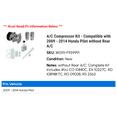 thumbnail image 2 of A/C Compressor Kit - Compatible with 2009 - 2014 Honda Pilot without Rear A/C 2010 2011 2012 2013, 2 of 2