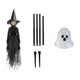 thumbnail image 2 of Decoraciones de Halloween, adornos de Halloween, regalos de Halloween Control de voz de inducción Luminoso Personas tomadas de la mano Bruja un adorno, 2 of 6