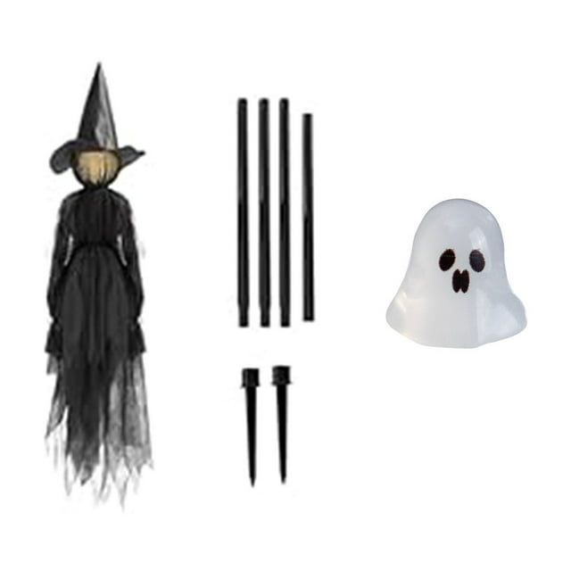 A 1Pc Halloween Voice Control Induction Luminous Witch Decoration With Sound Activated Sensor For Yard House Party Halloween Display 1.21 Lb