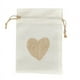 thumbnail image 2 of Juego de 25 bolsas de lino con forma de corazón para regalo de boda, embalaje para guardar joyas, 2 of 2
