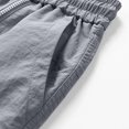 thumbnail image 7 of Big & Tall Hiking Cargo Shorts Zipper Wide Leg Mens Bermuda Shorts Quick Dry Outdoor Drawstring Summer Pants Gray, 3XL, 7 of 7