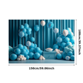 thumbnail image 3 of Blue Themed Backdrop Banner Decorative Party Supplies with Balloon Arch Paper Flowers and Table Decors for Photo Booth Birthday Party Celebrations Event Decorations, 3 of 7
