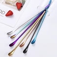 thumbnail image 4 of Japanese Style Stainless Steel Mixing Spoon Long Handle Dessert Ice Cream Coffee Stirring Spoon Kitchen Flatware Dinnerware, 4 of 6