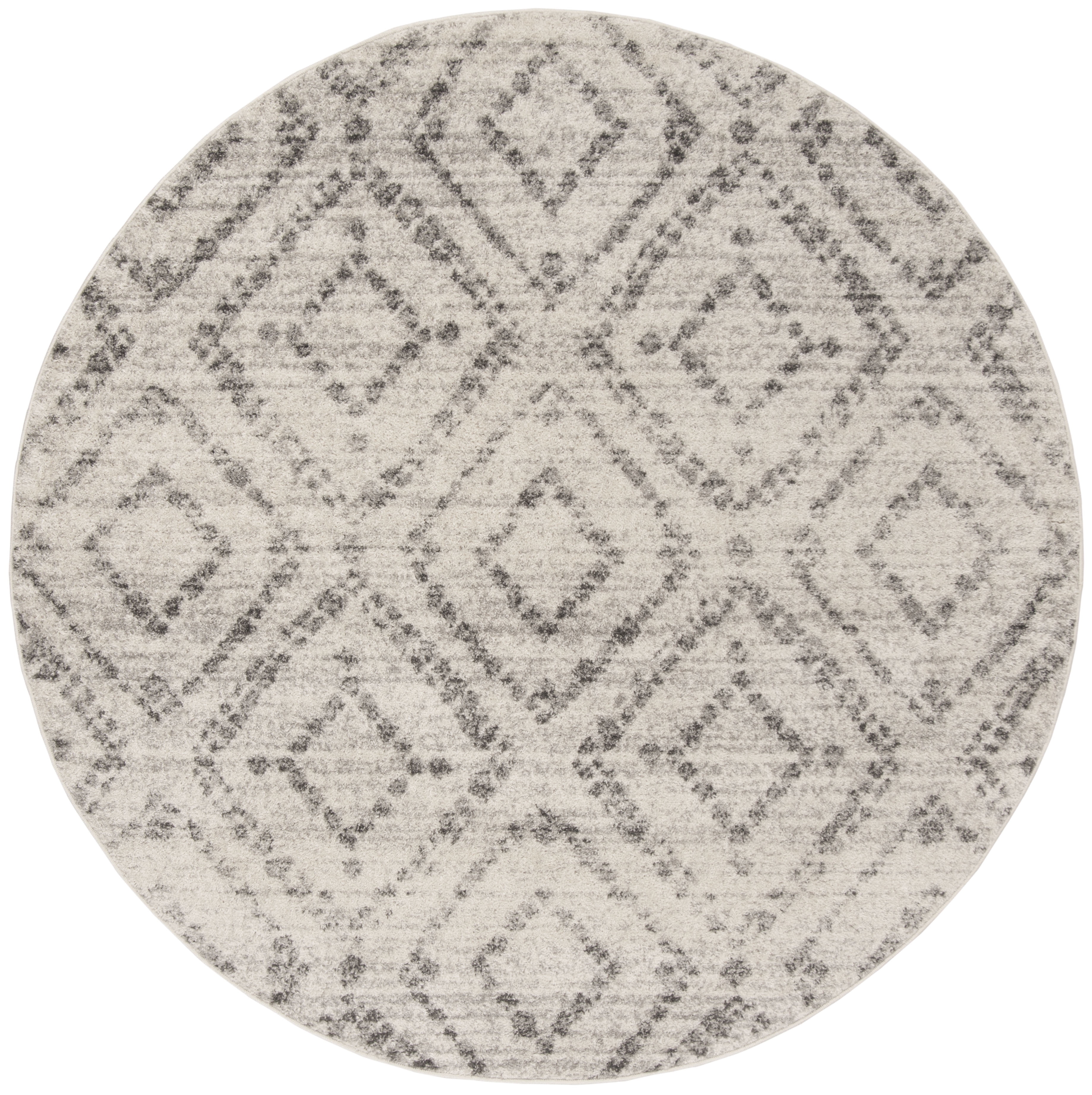 Safavieh Adirondack Lecia Geometric Area Rug, Light Gray/Gray, 12' x 12' Round