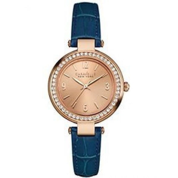 Caravelle Women's 44L178 Analog Display Quartz Blue Watch