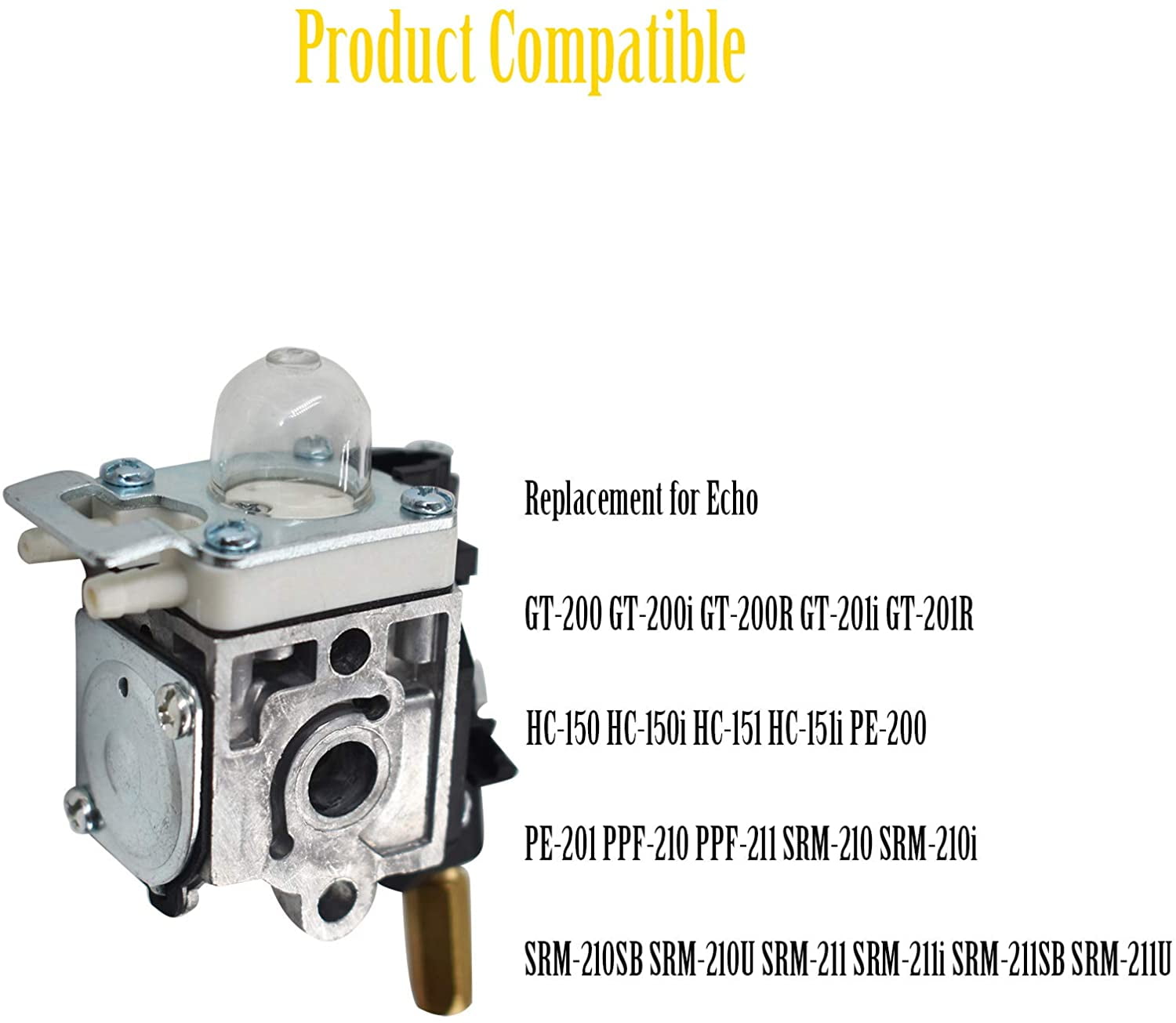 Carburetor for Echo SRM-210 SRM-211 HC-150 PE-200 GT-200 ZAMA RB-K75 Trimmer 