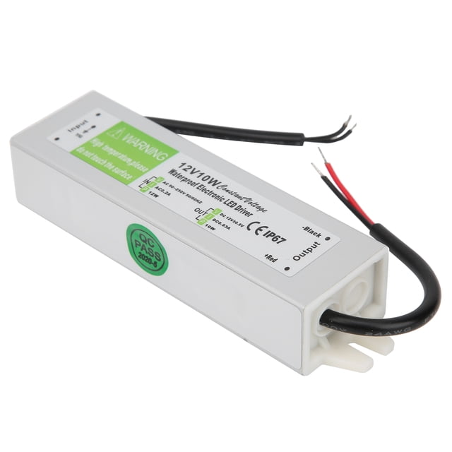 Fugacal 10W Waterproof Power Supply, LED Power Supply Driver, Ultra‑Thin LED Light Bars For LED Spotlights