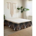 thumbnail image 2 of Forest Deer Wrap Around Bed Skirts for California King Bed 16" Drop,Bed Skirt with Adjustable Elastic Belt Dust Ruffle Bed Valance for Bedroom Hotel Luxury Farmhouse Vintage River Elk Bed Frame Cover, 2 of 7