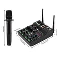 thumbnail image 5 of Wildnix 4-Channel Audio Mixer with Bluetooth, USB Playback, 48V Phantom Power, Wireless Microphone, Equalizer & Independent Control for Live Sound, 5 of 5