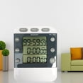 thumbnail image 3 of Triple Kitchen Timer Digital 3 Channel Alarm Timer Electronic Countdown Clock, 3 of 14
