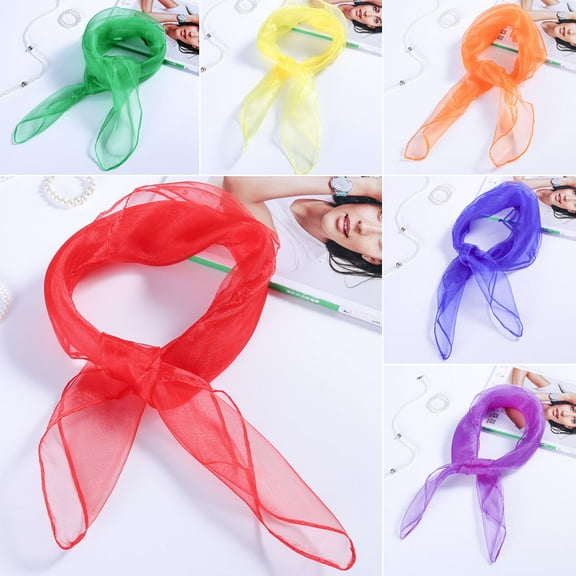 Raindrops Dance Scarves Music Scarves Juggling Dance Scarves Red Silk Fabric 12Pcs