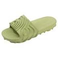 thumbnail image 7 of Platform Slippers for Women Men Cushioning Nonslip Indoor Slides Open Toe Thick Soft Sole Summer Sandals Beach Shoes Green Size 6, 7 of 7