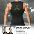 thumbnail image 5 of COMFREE Sauna Shirt for Men Waist Trainer Sweat Vest Zipper Body Shaper with Adjustable Tank Top, 5 of 6