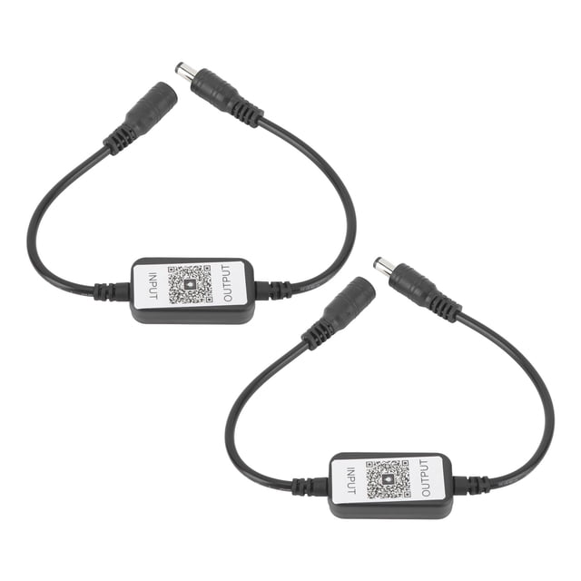 Controlador De Tira De Luz LED, Entrada De Amplio Voltaje Amplia Compatibilidad Control Remoto Fácil Instalación Interruptor De Atenuación LED 2 Piezas Para Atenuación