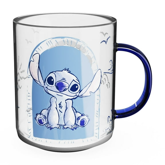 Zak Designs 15.5oz Stitch Glass Kaya Mug