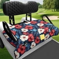thumbnail image 4 of Uourmeti Golf Cart Seat Covers Non-slip Universal, Compatible with Sports Golf Carts Golf Cart Seat Cover with Pockets(Tropical Hibiscus Print), 4 of 8